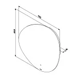 Зеркало AM.PM X-Joy 75,2x65,5 M85MOX50801WG с подсветкой фото 10