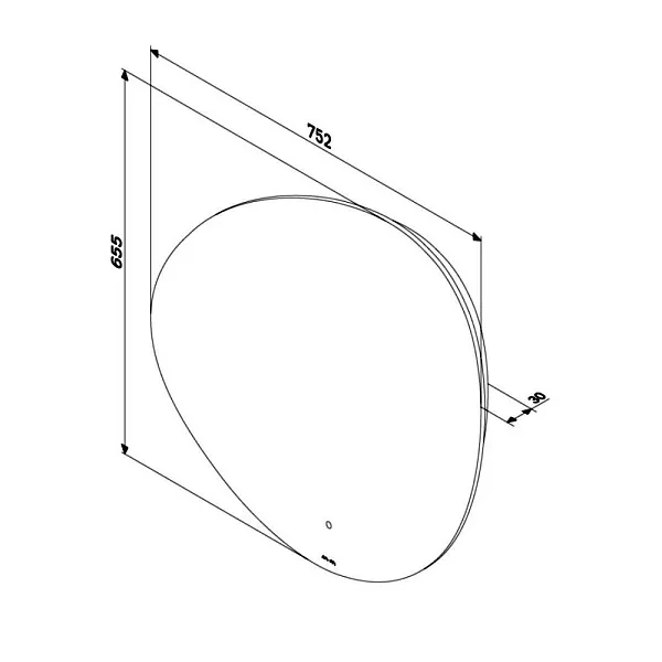 Зеркало AM.PM X-Joy 75,2x65,5 M85MOX50801WG с подсветкой фото 10