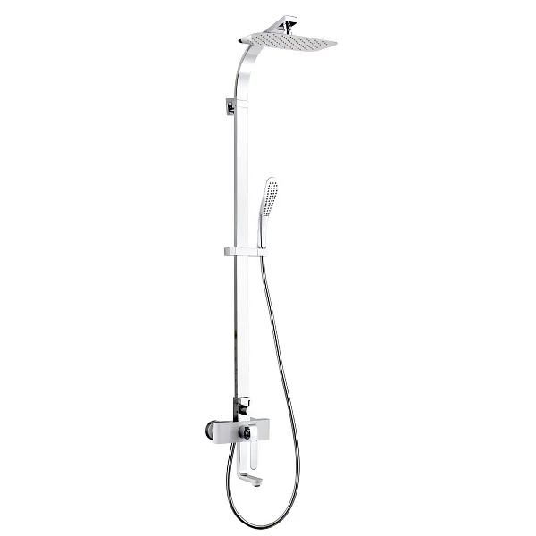 Душевая стойка Lemark Melange LM4962CW со смесителем фото 1