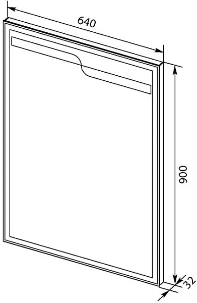 Зеркало Aquanet Модена 65 с подсветкой фото 3