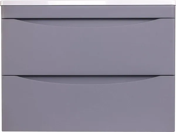 Тумба с раковиной Style Line Бергамо 70 серая подвесная фото 1