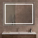 Зеркало BelBagno Kraft 100x80 SPC-KRAFT-1000-800-SENS-AL с подсветкой фото 8
