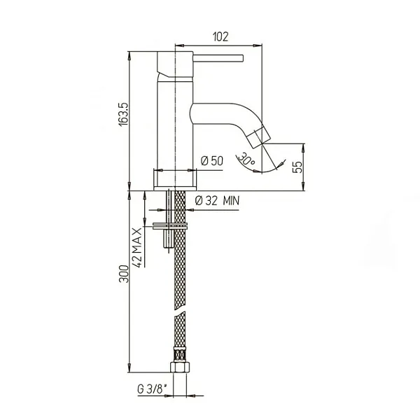 Смеситель для раковины PAINI Cox 78CR205 фото 9