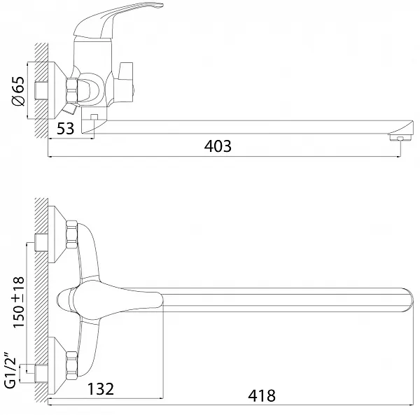 Смеситель Rossinka A A35-32 универсальный фото 2