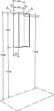Шкаф-пенал Акватон Оливия 35x80 см тёмное дерево / бежевый 1A254703OLVGR правый фото 3