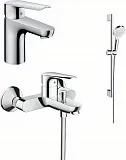 Комплект смесителей Hansgrohe Logis E 71178000/71415000/26532400 3 в 1 фото 1