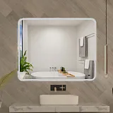 Зеркало Mixline Турин-2 80x100 4610259063600 с подсветкой фото 4