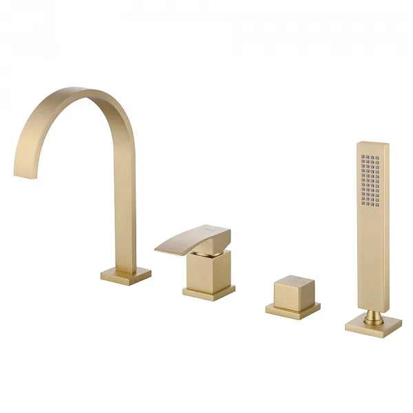 Смеситель на борт ванны ABBER Wasserfall AF8613G фото 1