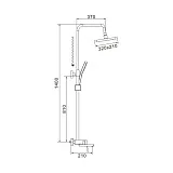 Душевая стойка Shevanik S68C S6826C фото 3