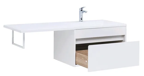 Тумба с раковиной Aquanet Токио 130 239218 подвесная фото 3