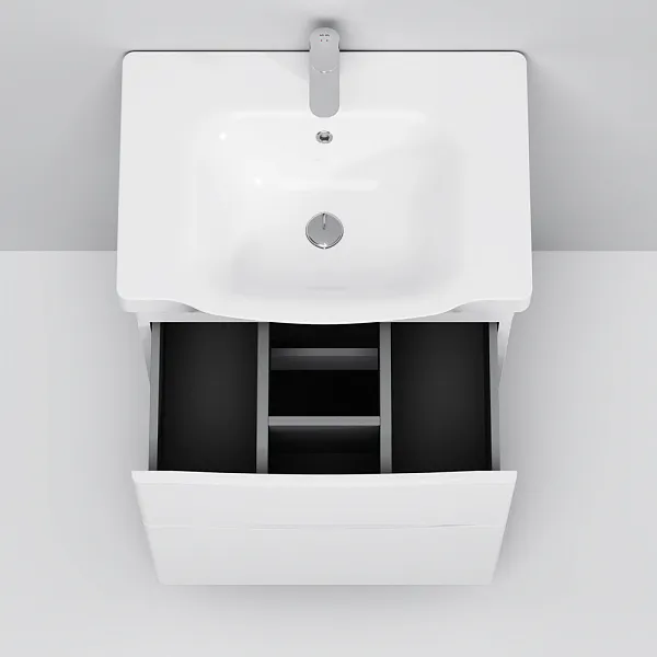 Тумба с раковиной Am.Pm Like 65 напольная, белый глянец фото 7