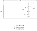Столешница BelBagno Ek 120 EK-120-AS-BL-R фото 5