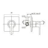 Встраиваемый смеситель PAINI Arena 92CR690FT1LMKM фото 5