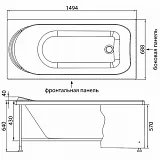 Экран для ванны Aquanet Nord Эко 150 см 176063 фото 2