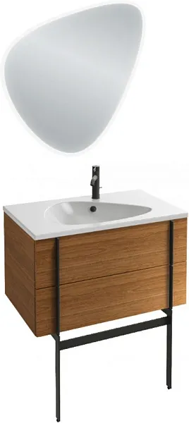 Зеркало Jacob Delafon Nouvelle Vague 79х57 EB3049-NF с подсветкой фото 2