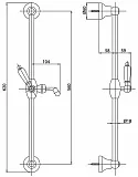 Душевой гарнитур Caprigo ADRIA-Uno 02-060-crm фото 2