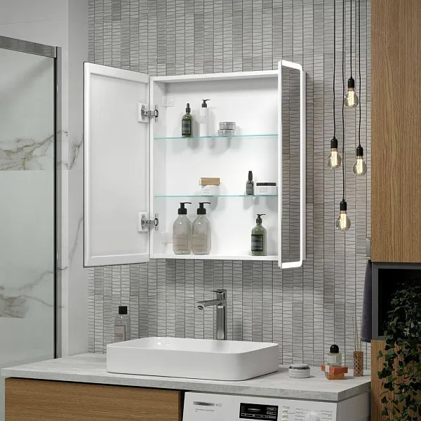 Зеркало-шкаф Reflection Chill 70x80 RF2314CH с подсветкой фото 10