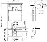 Унитаз безободковый с инсталляцией и кнопкой смыва Berges Wasserhaus Novum L3 047213 фото 4