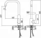 Смеситель Iddis Eclipt ECLSBL0i05 для кухонной мойки фото 7