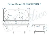 Ванна из искусственного камня Delice Dolce DLR330058RB-G фото 1