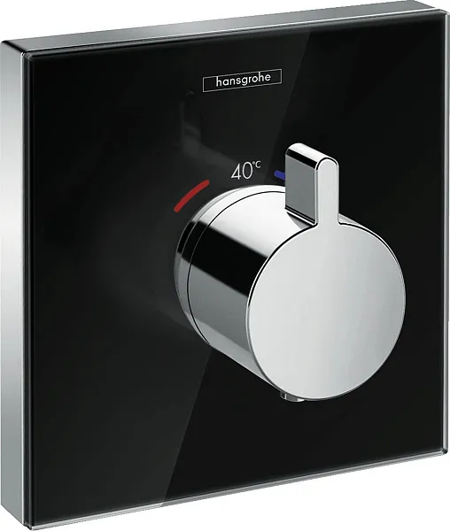 Термостат Hansgrohe ShowerSelect Glass Highflow 15734600 для душа с внутренней частью фото 1
