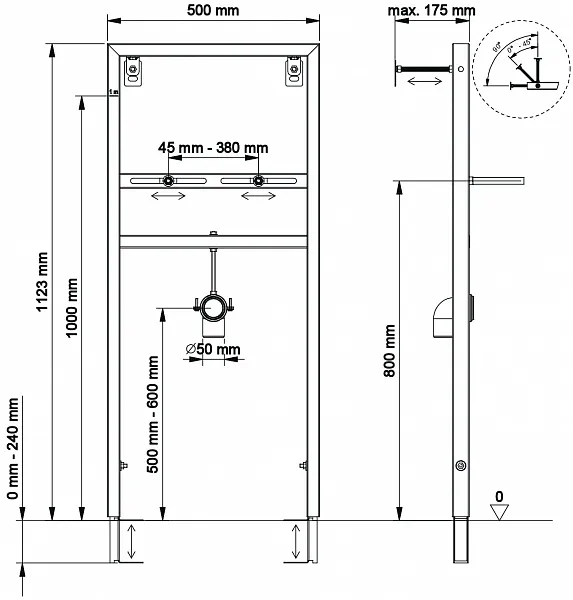 Инсталляция для раковины Berges Wasserhaus Novum 049214 фото 2