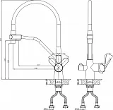 Смеситель D&K Rhein Marx DA1391901 для кухонной мойки фото 2