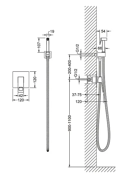 Гигиенический душ TIMO Briana 7189/17SM фото 2