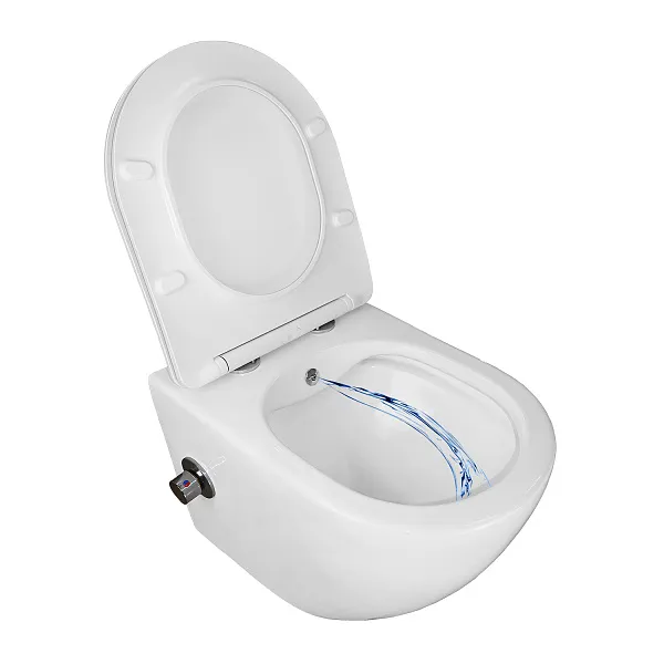 Унитаз Azario Allegro AZ-3105B подвесной безободковый с сиденьем микролифт фото 4