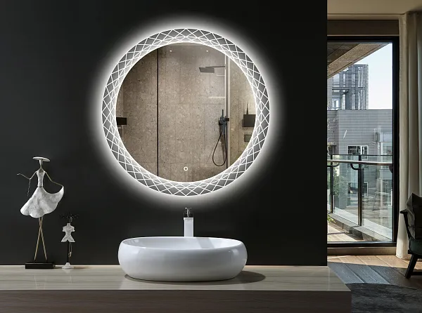 Зеркало Esbano 68x68 ESMI3599FD с подсветкой фото 2