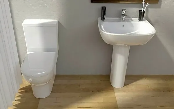 Унитаз-компакт VitrA Zentrum 9012B003-7204 напольный с микролифтом фото 3