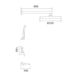 Душевой комплект Shevanik S43G S4335G фото 3