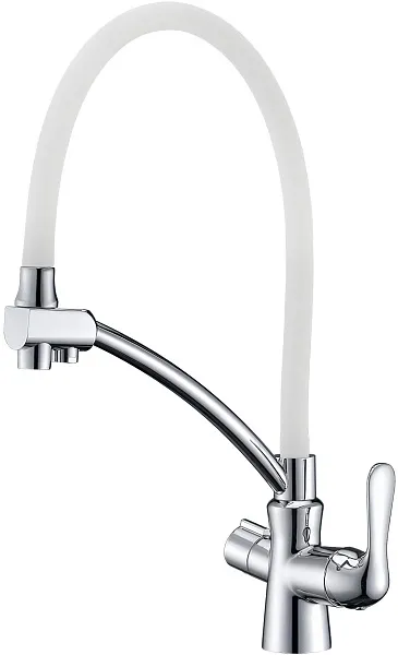 Смеситель Lemark Comfort LM3070C-White для кухонной мойки фото 1