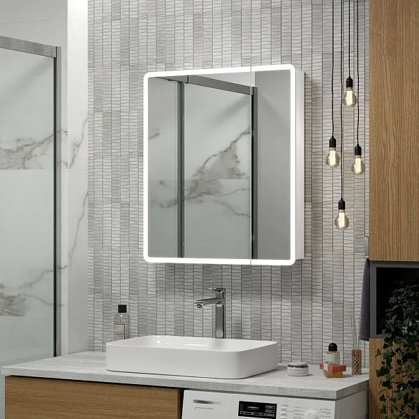 Зеркало-шкаф Reflection Chill 70x80 RF2314CH с подсветкой фото 8