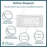 Ванна из искусственного камня Delice Respect DLR330045-G фото 1
