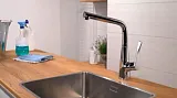 Смеситель Hansgrohe Metris M71 73813800 для кухонной мойки фото 2