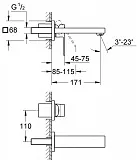 Смеситель Grohe Eurocube 19895AL0 для раковины фото 4