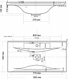 Раковина Madera Milen 99 см 004389 фото 4