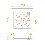 Душевой поддон RGW CER 19170177-01 фото 6