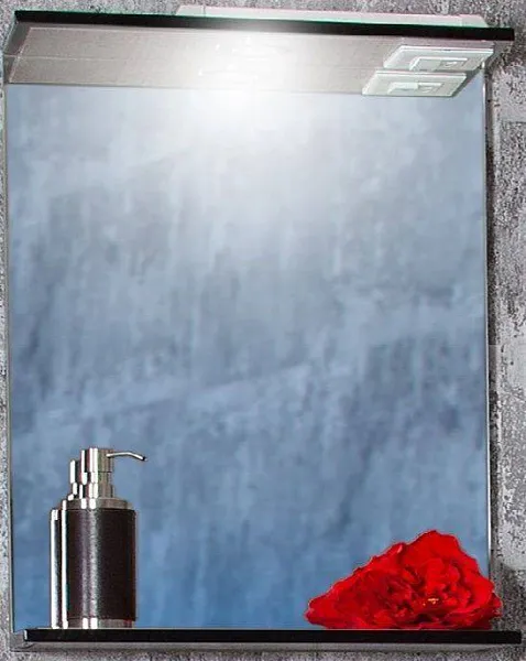 Зеркало Бриклаер Лофт 45х70 4627125413322 с подсветкой фото 1