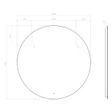 Зеркало Vigo Otti 110x110 4640027149663 с подсветкой фото 7