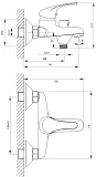 Смеситель Rossinka A A35-30 для ванны с душем фото 2
