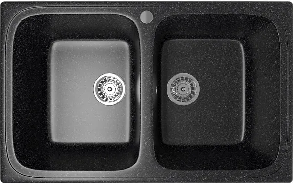 Кухонная мойка Mixline ML-GM23-308 Черная 525186 фото 3