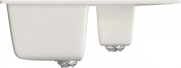 Кухонная мойка Mixline ML-GM22-331 Белая 525183 фото 2