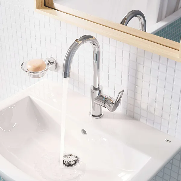 Смеситель Grohe BauLoop 23763001 для раковины с донным клапаном фото 3