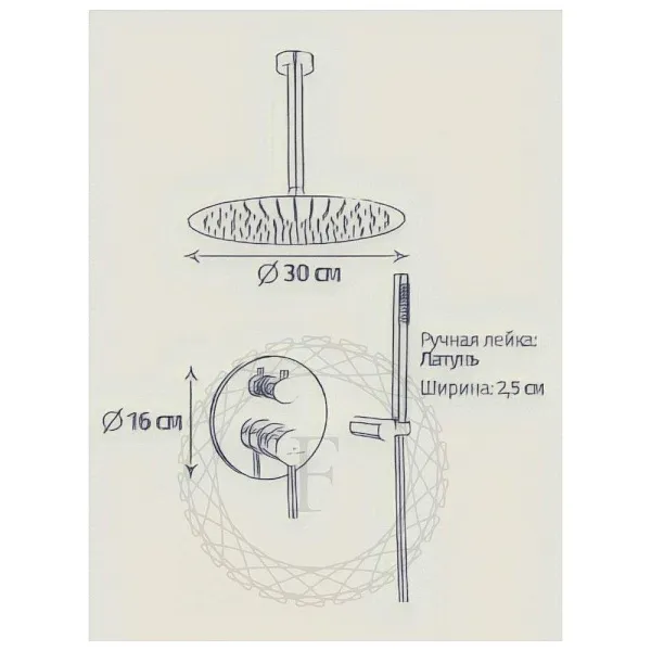 Душевой комплект FILARETE Roun FL1024NK фото 18