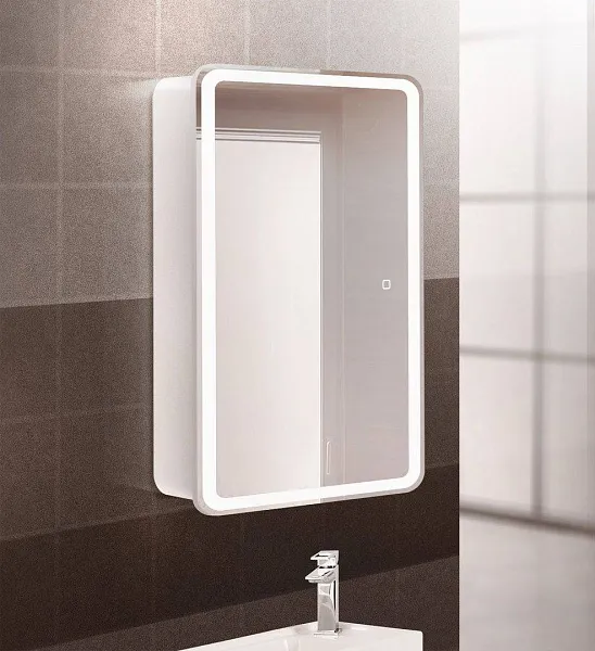 Зеркало-шкаф BelBagno Marino 50x80 SPC-MAR-500/800-1A-LED-TCH с подсветкой фото 12