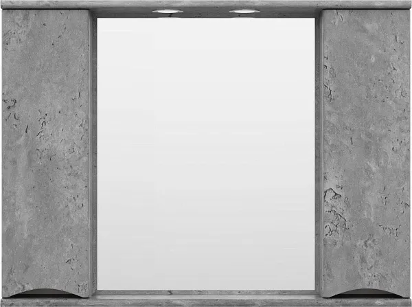 Зеркало Misty Атлантик 100x74 П-Атл-4100-050 с полочкой и подсветкой фото 2