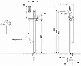 Смеситель Bravat Wave F674108C-B для ванны с душем фото 2