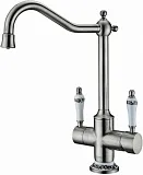 Смеситель ZorG Sanitary ZR 344 YF STEEL для кухонной мойки фото 1